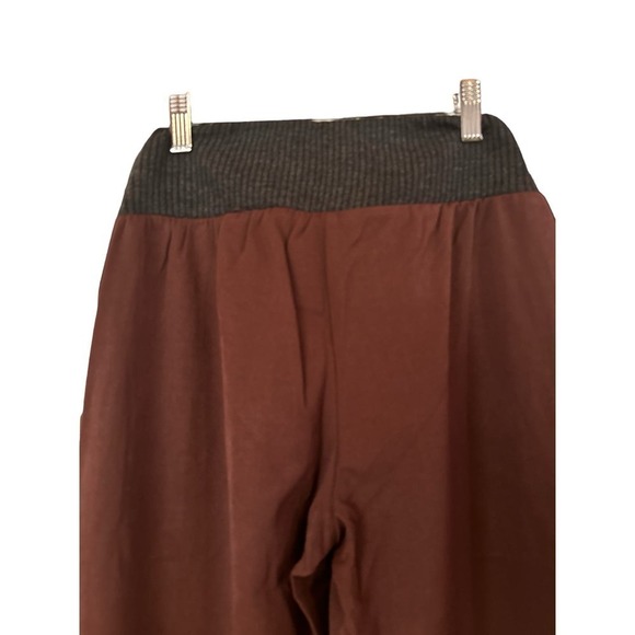 WeWoreWhat Women's Low-Rise V Pant Twill Ribbed Pants Size M Brown NWT - Picture 7 of 8
